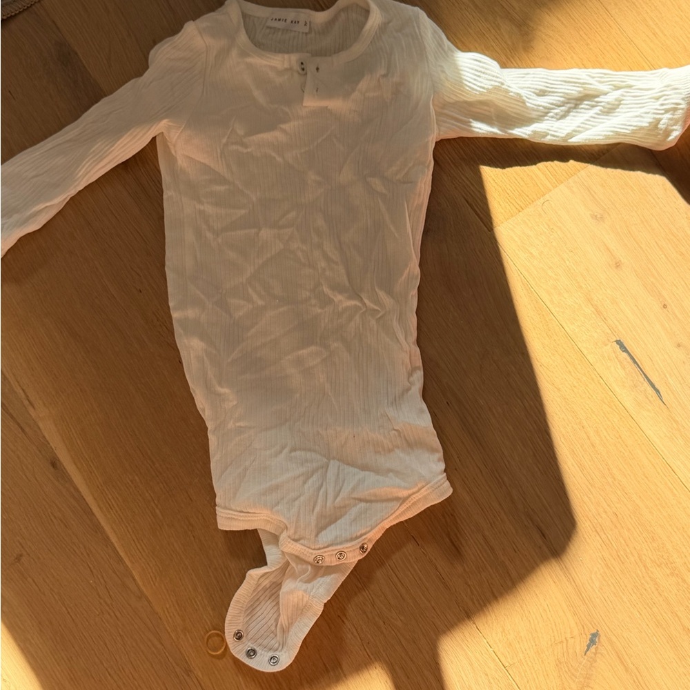 Jamie Kay Cream Long Sleeve 2T Bodysuit